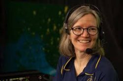 staff member wearing headset with mic