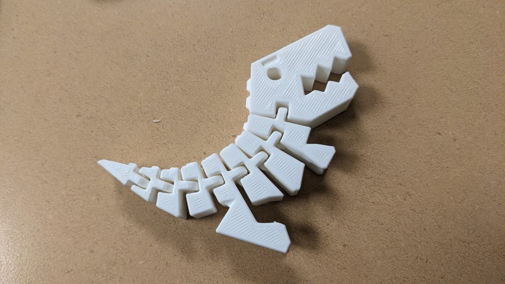 3D printed dinosaur