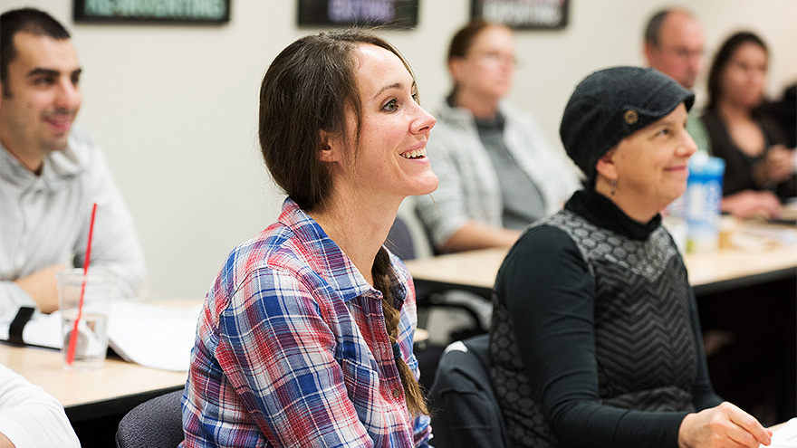 Students in class